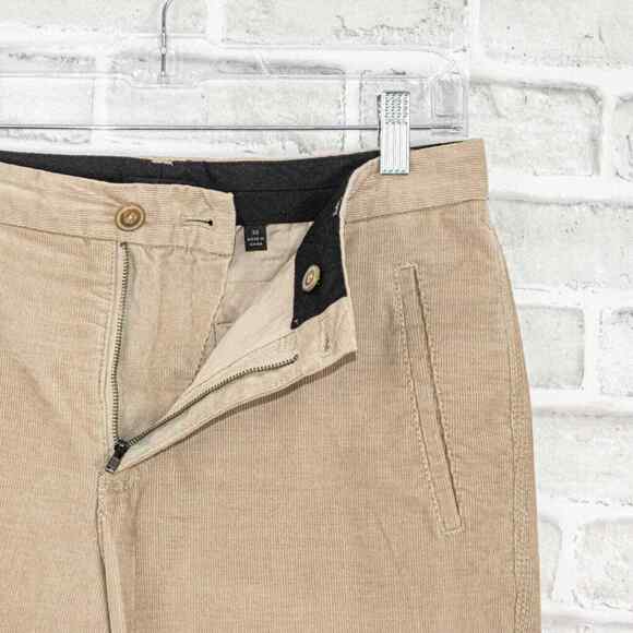 Anthony Thomas Melillo ATM ankle Zip Corduroy Pants in Beige Size 32 - Picture 2 of 7